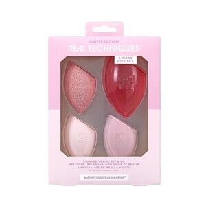 Real Techniques Limited Edition Cleanse, Blend, Set and Go Makeup Sponge 4pc Set